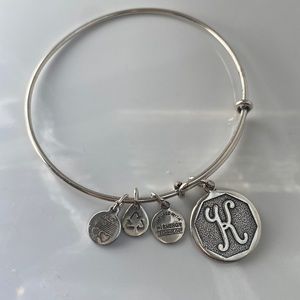 Alex and Ani K Charm Silver Bracelet 2013